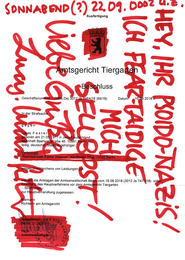 das Ich vertaidickt s—ich sellbpst