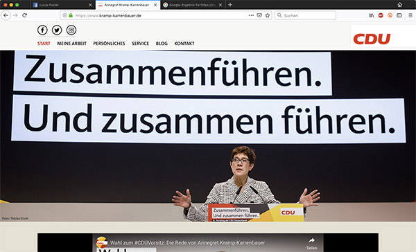 Annegret Kramp-Karrenbauer – Bewerbungsrede &middot; I