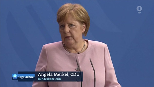 Angela Merkel's Depressionsgrübchen