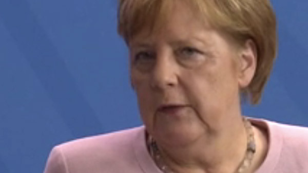 Angela Merkel's Depressionsgrübchen