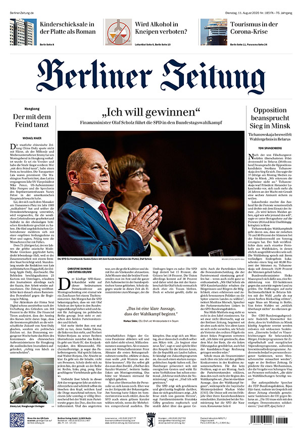 Berliner Zeitung - 0004-08-11 - ePaper - S1
