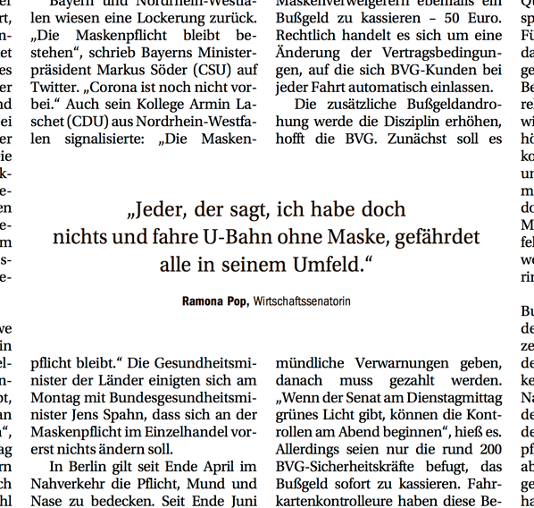 Berliner Zeitung - 2020-07-07 - S1 Schnipp-1