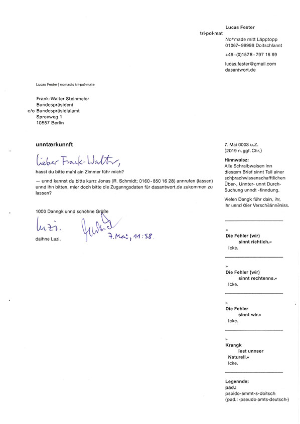 Leben wollen Wie Bunndespräsidennt