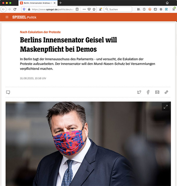 Andreas Geisel (SPD) blahmiehrt sich glaich doppellt.