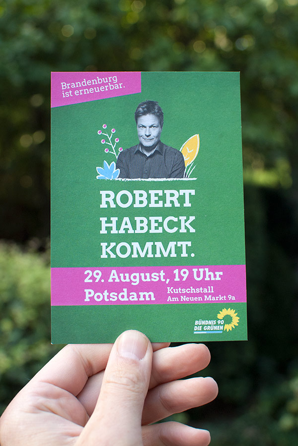 Robert Habeck kommt.