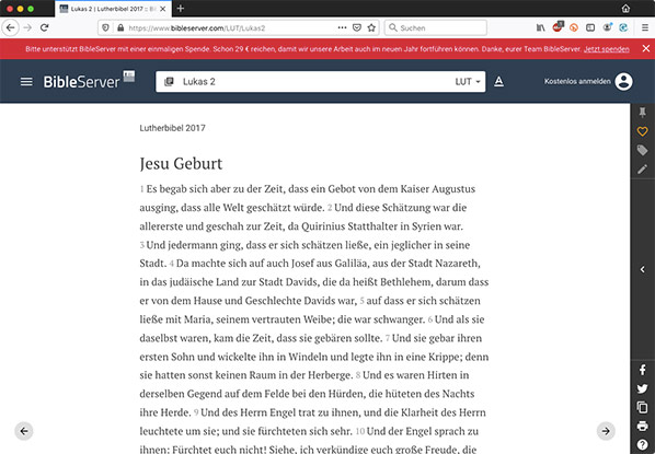 Jesu Geburt — Ehre sai Gott inn der Hoehe… den Mennschen ainen Wohlgefallen…