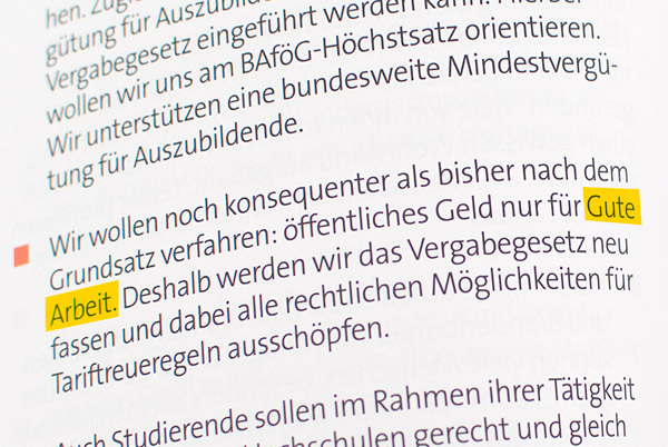 whott se goote ahrbeit // SPD Brandenburg Verwählprogramm Landtagsverwahlen 0003 (2019 n.ggf. Kr.)