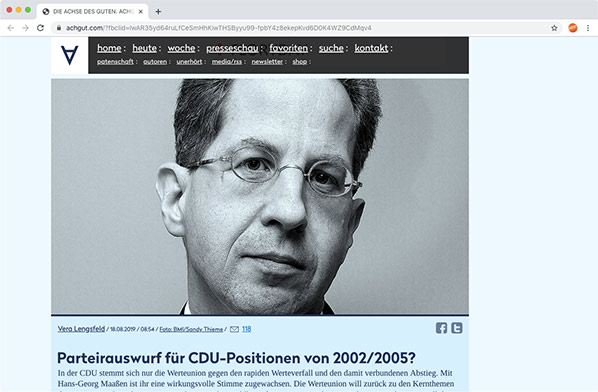 achgut.com — Screenschutt Maaßen