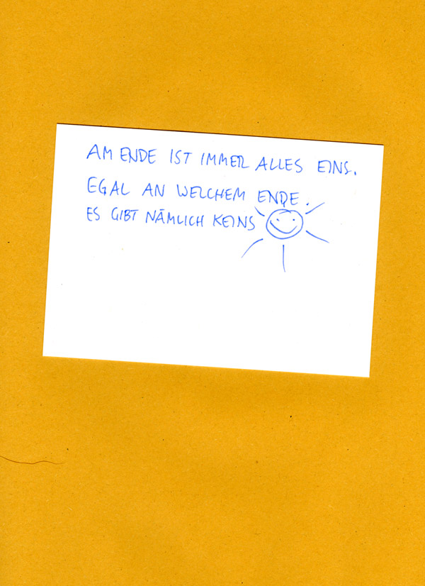 am ende ist immer alles