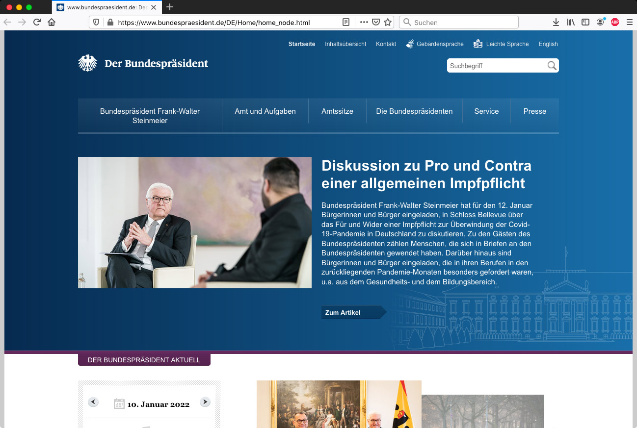 (bundespraesident.de)™ · (startup)™ de (060110-190310)™