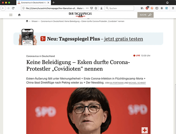 Esken™, Saski; der Covidiot™.