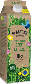 (Gläserne Molkerei)™ (Frische Bio-Heumilch)™ (3,8%)™ (1l)™
