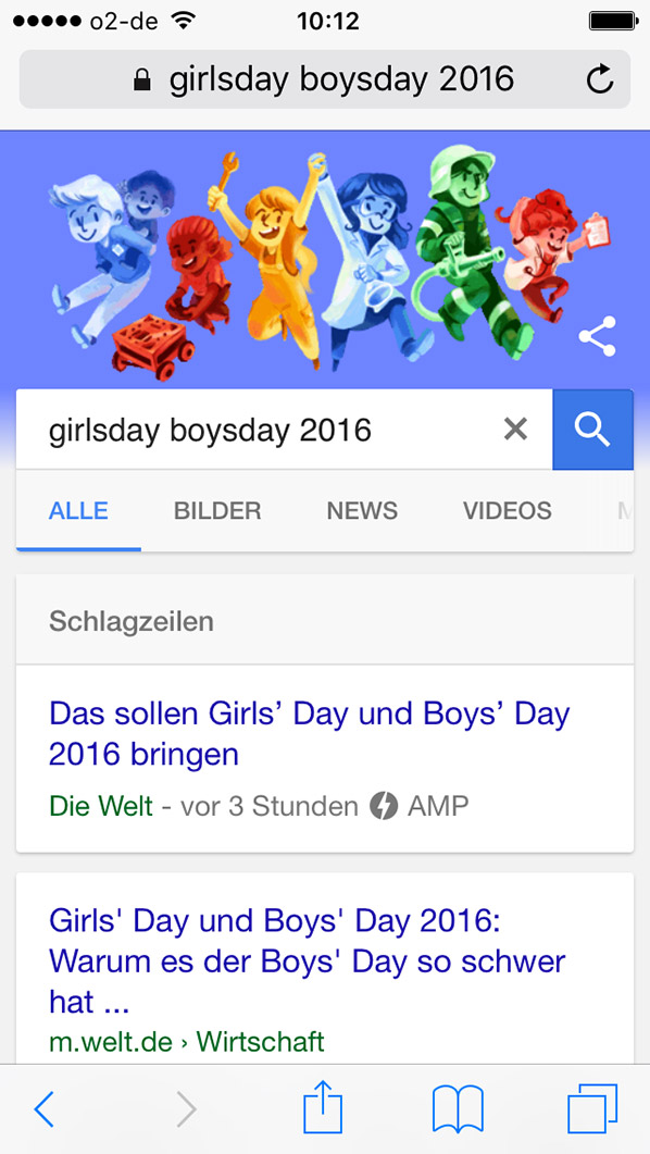 google - girls and boys day 2016 - screenshot www.google.de