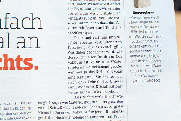 P.M.-Magazin 2018-09 » Das Geheimnis des Nichts» — »Nichts ist alles«