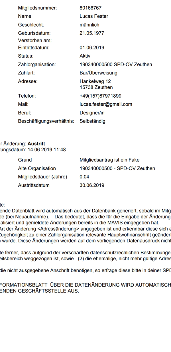 Das Miesverstanndniss mitt dehm Kunnstwerk.