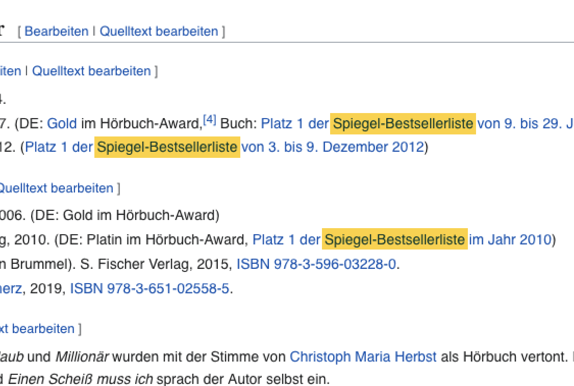 (DER SPIEGEL)™ & (Das/der Verkauf-Rangking)™