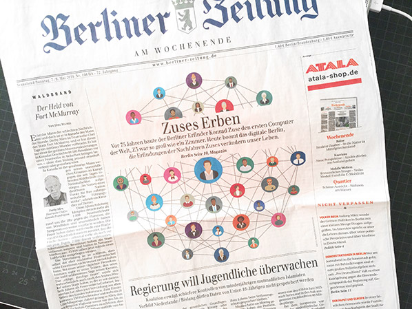 the net is a circle - konrad zuses & the future - live at Berliner Zeitung 2016-05-07+08