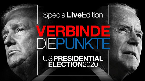 Verbinde die Punkte: U.S. Presidential Elecktshinn; Special Live Edition; US-Präsidentschaftswahlen 2020 Aktuell III