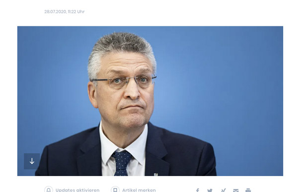 lothar wieler, ehemahls RKI™, Robert Koch Institut